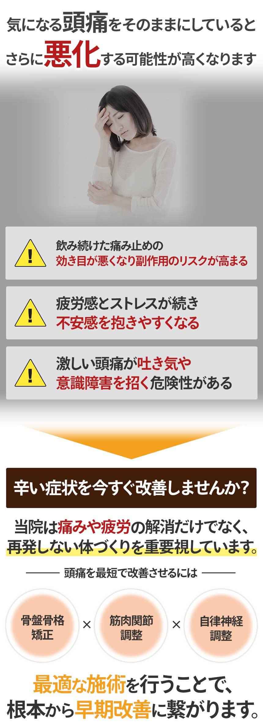 そのまま頭痛